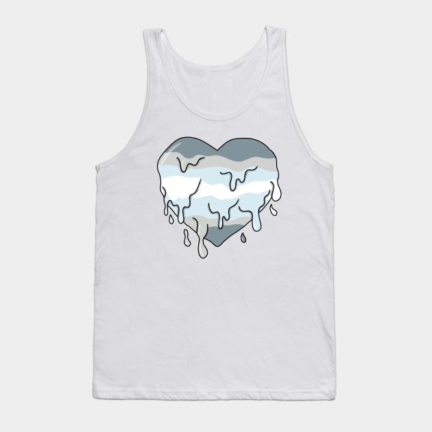 Melting demiboy heart Tank Top by Becky-Marie